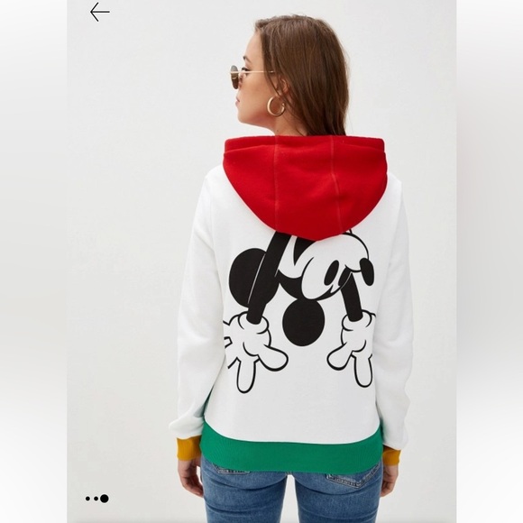 United Colors of Benetton X Disney Mickey Mouse Cotton Fleece Hoodie size S - Picture 2 of 13